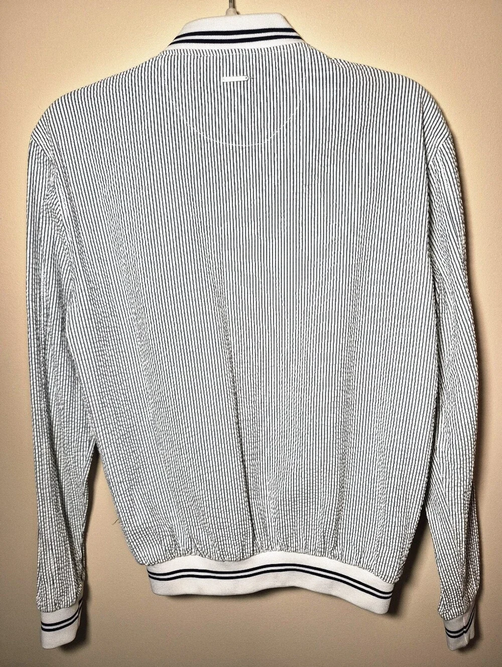 Denim & Flower Bomber Jacket - Mens Size Small